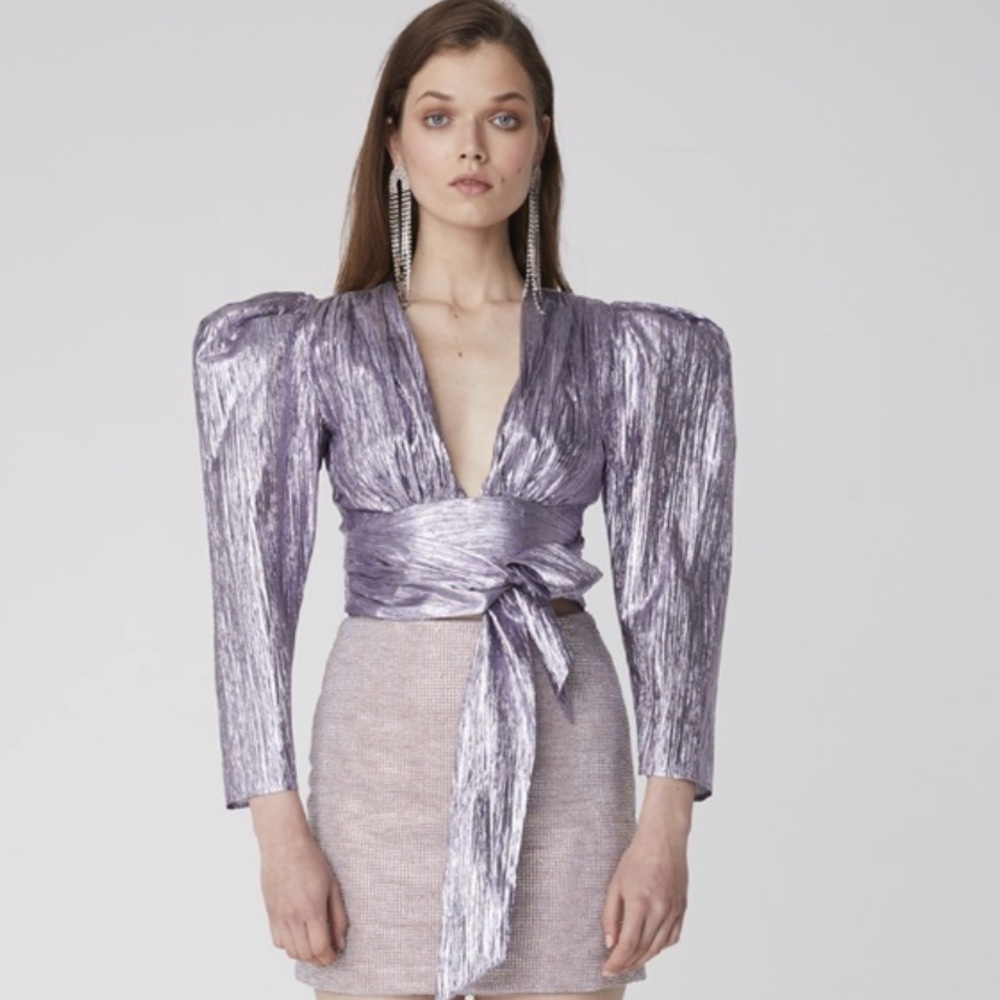 Atoir Orchid Purple Statement Top